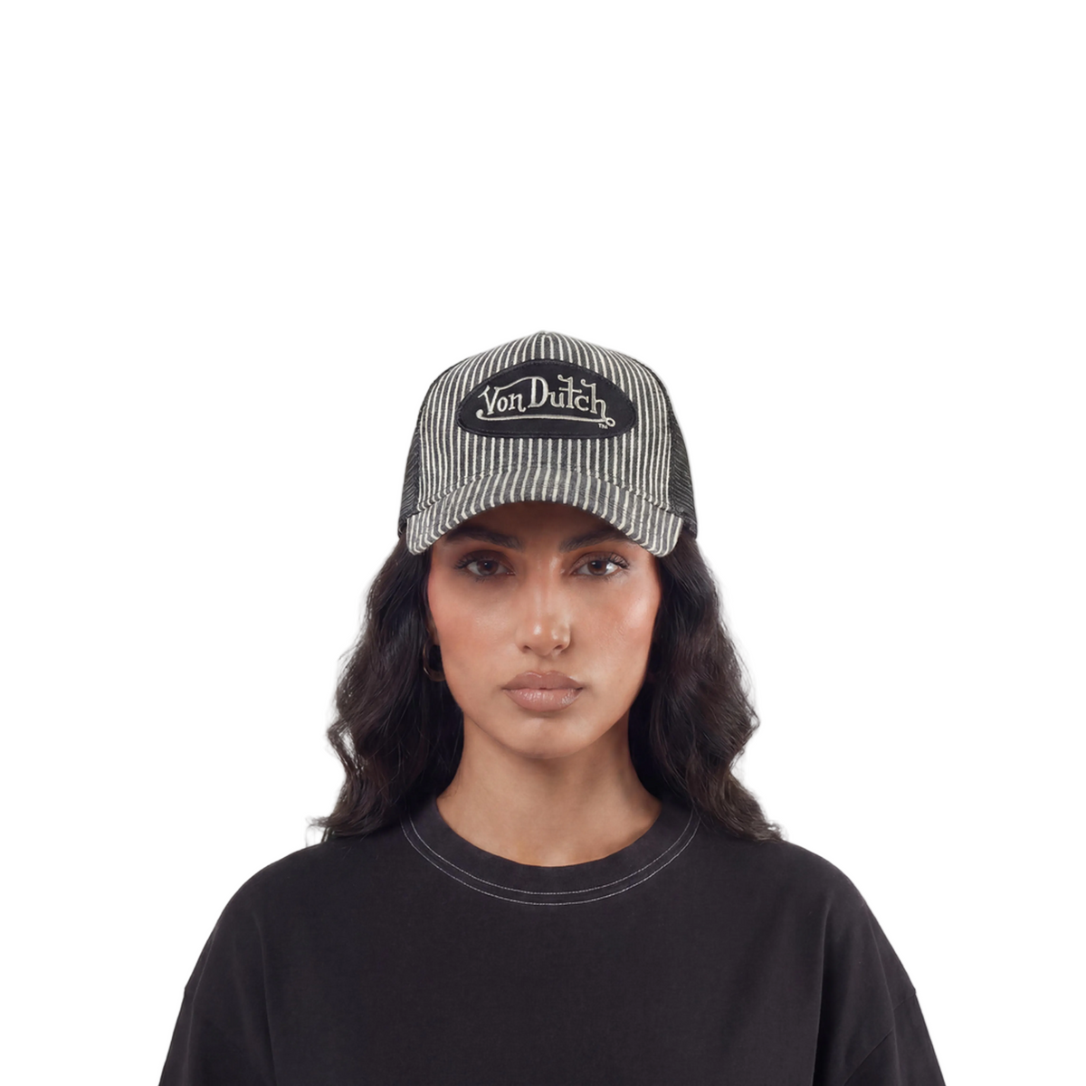 Black Railroad Trucker Hat