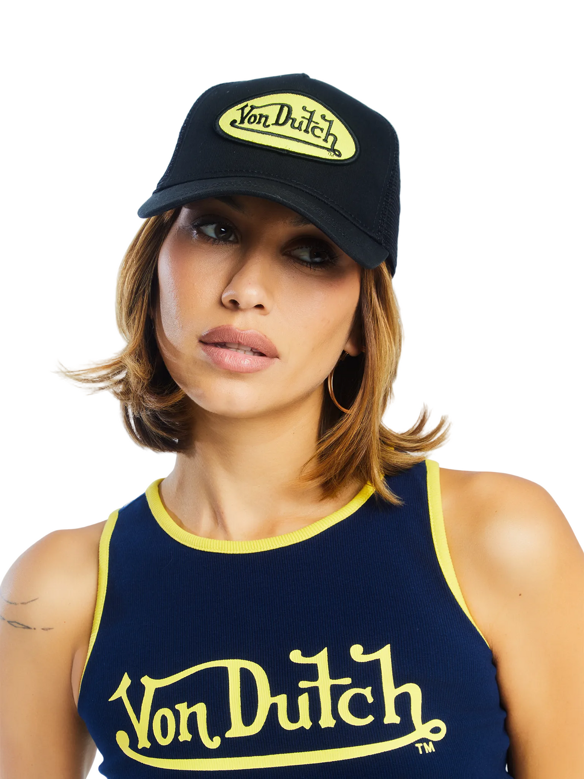 Black & Yellow Trucker Hat