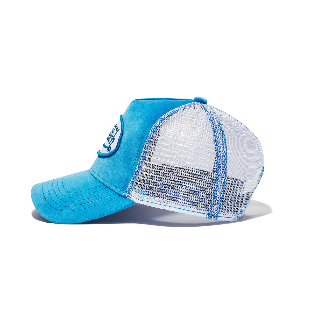 Blue Crush Velvet Trucker Hat