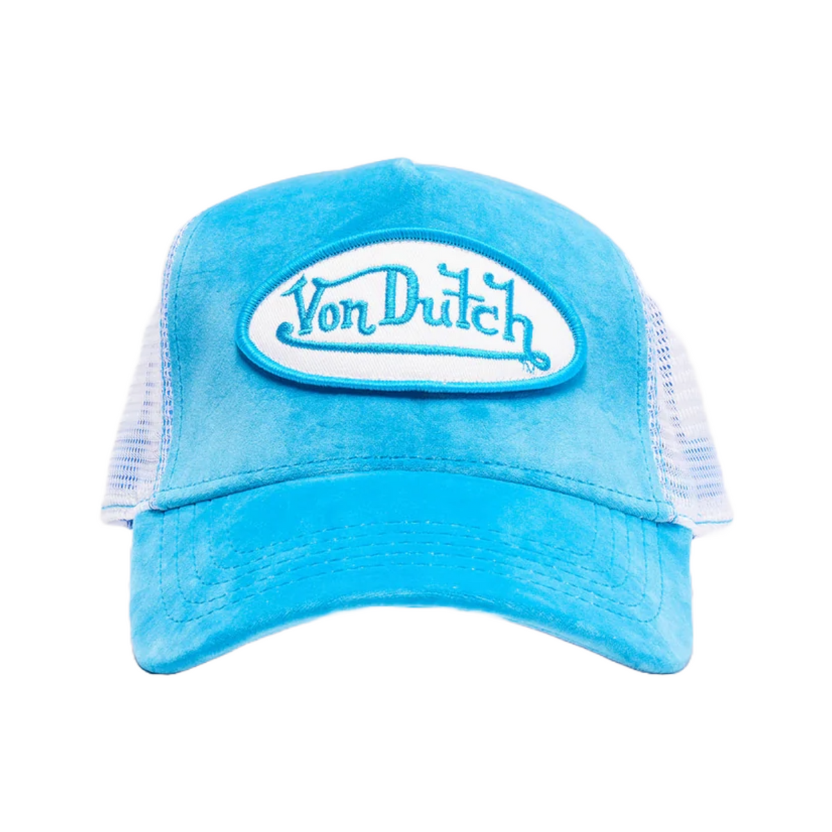 Blue Crush Velvet Trucker Hat