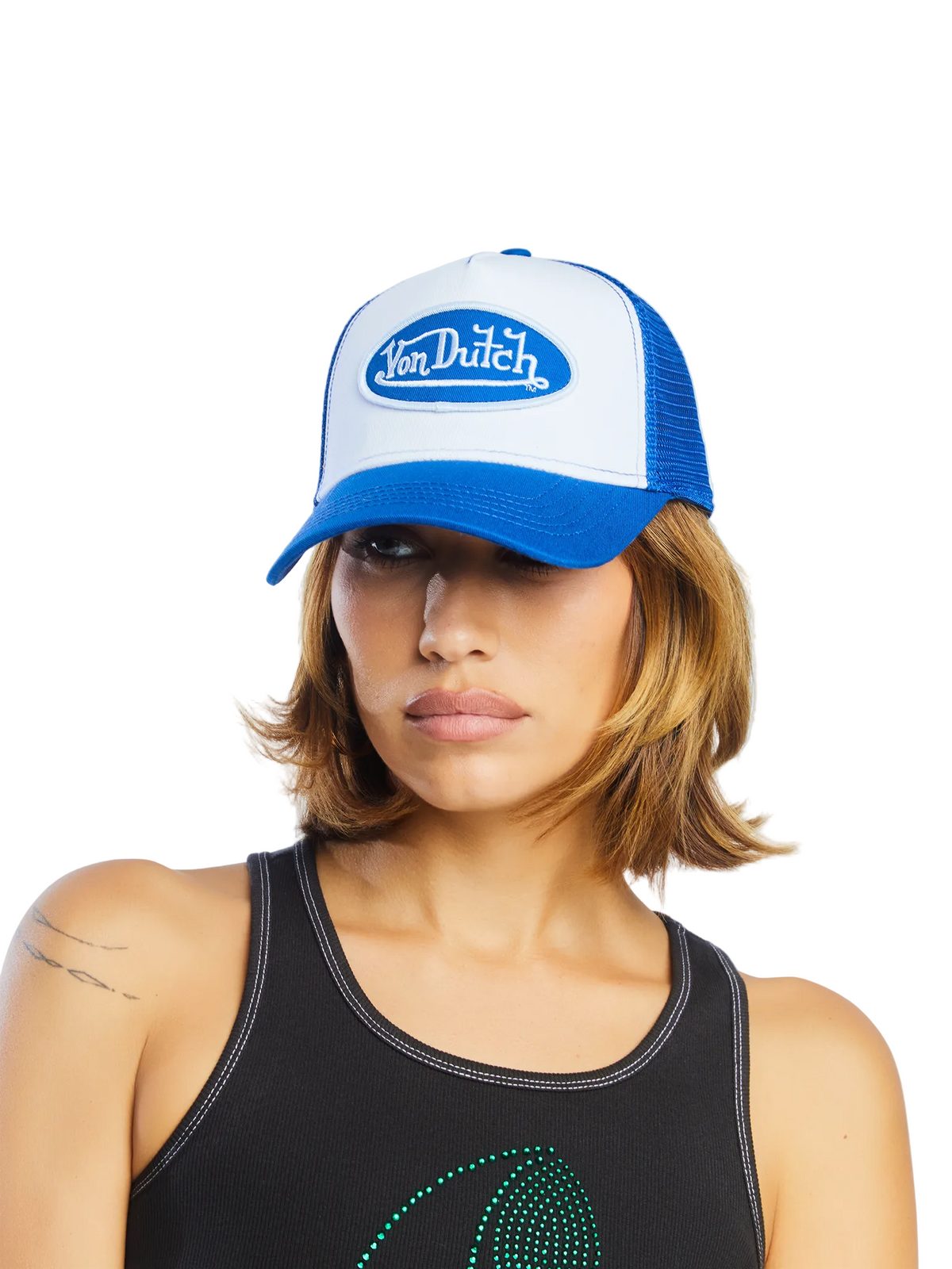 Blue & White Trucker Hat