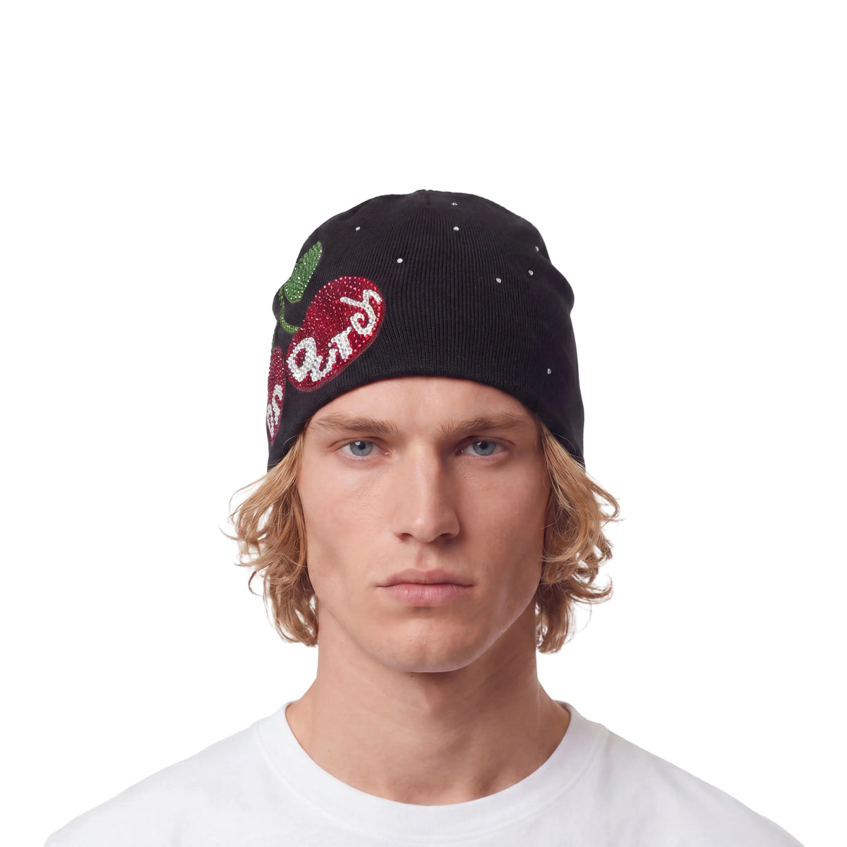 Rhinestone Cherry Beanie