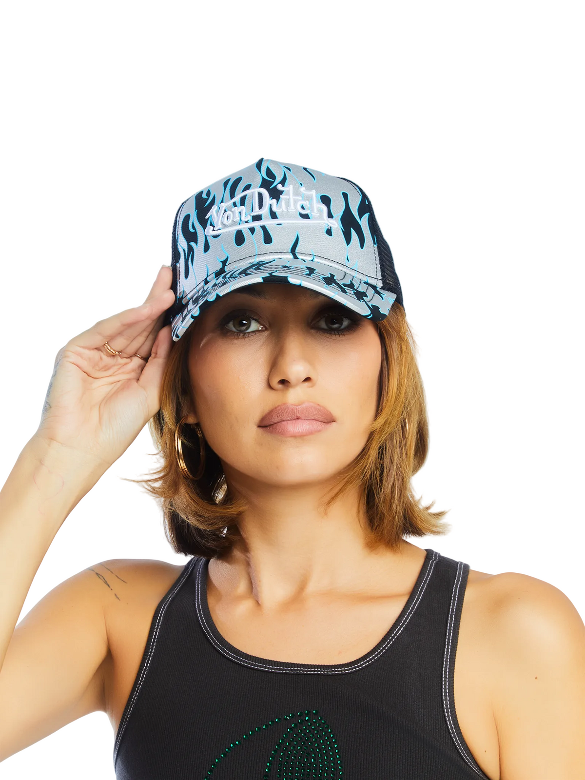 City of Angels Silver Blue Trucker Hat