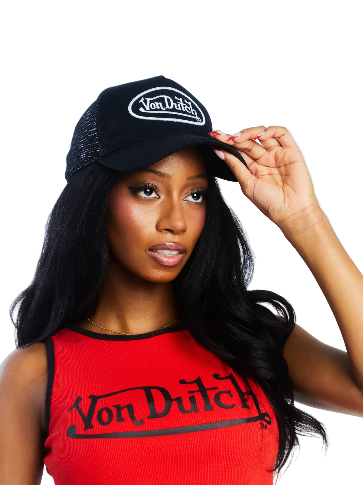 Black & White Classic Trucker Hat 51