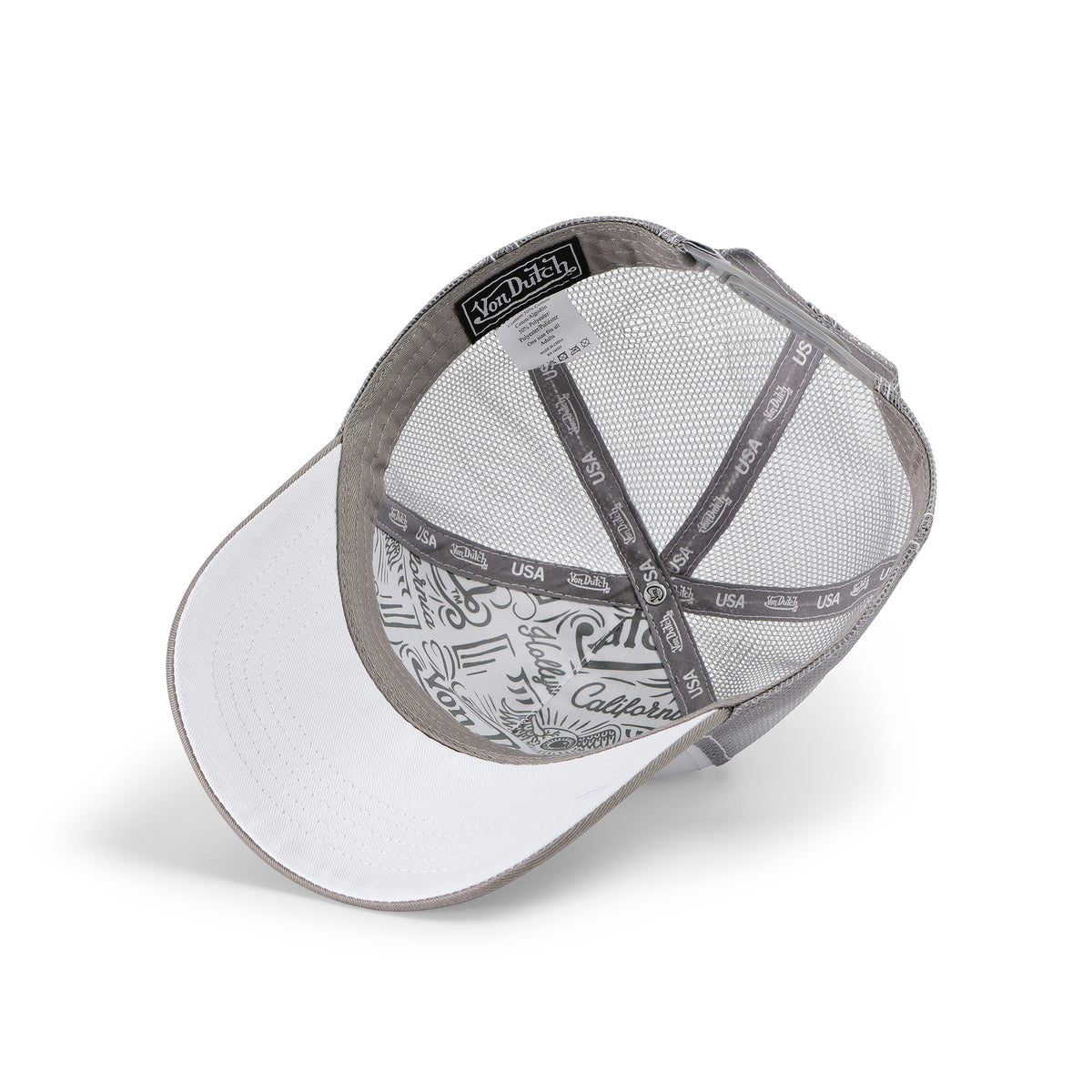 Light Grey & White Trucker Hat