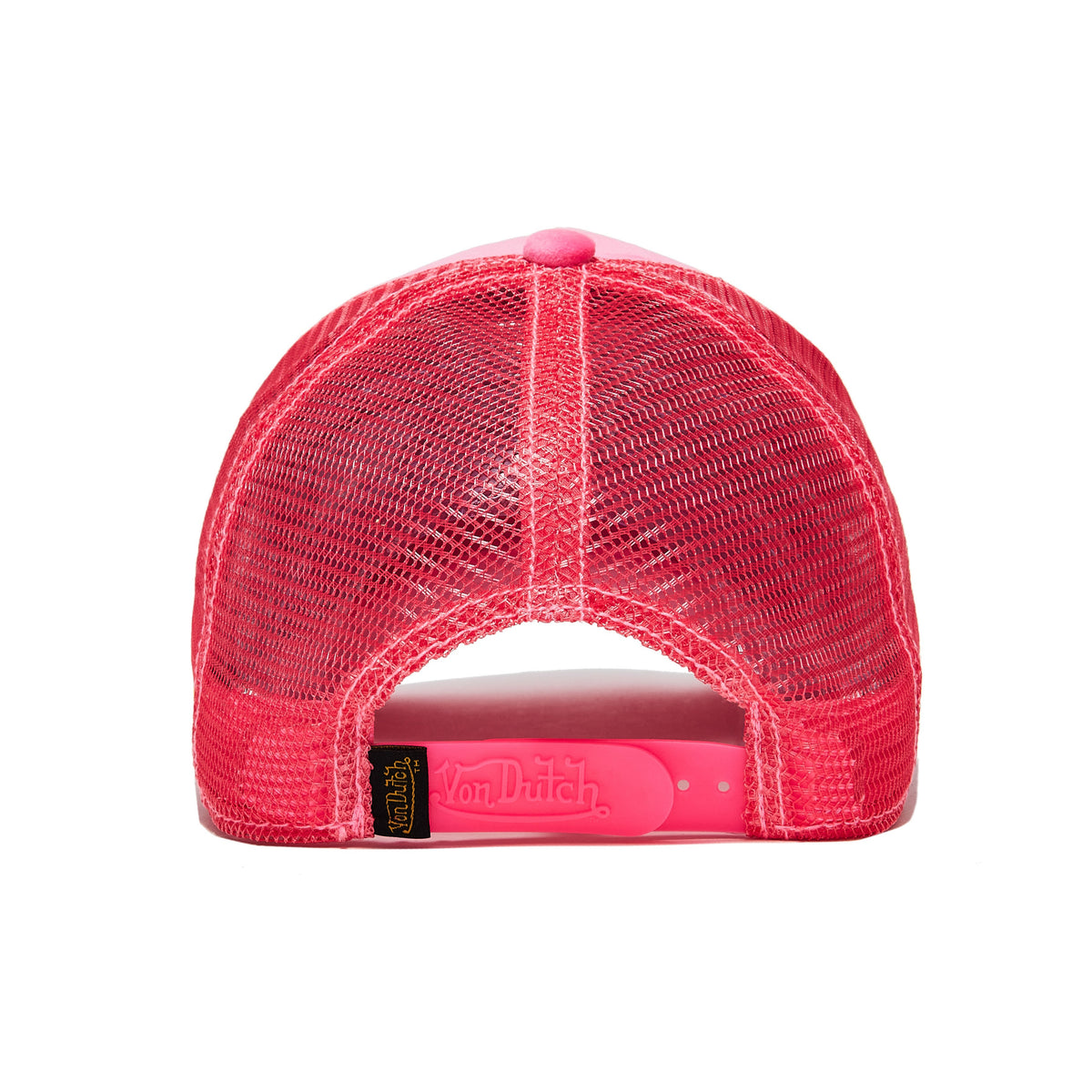 Hot Pink Crush Velvet Trucker Hat