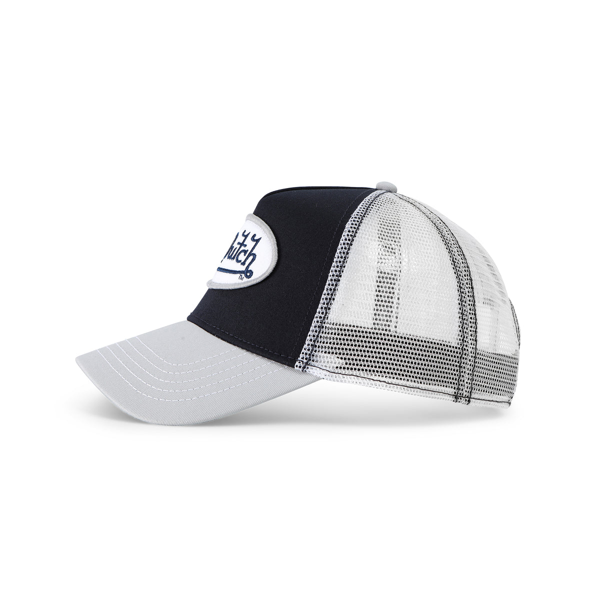 Navy with Silver Trucker Hat