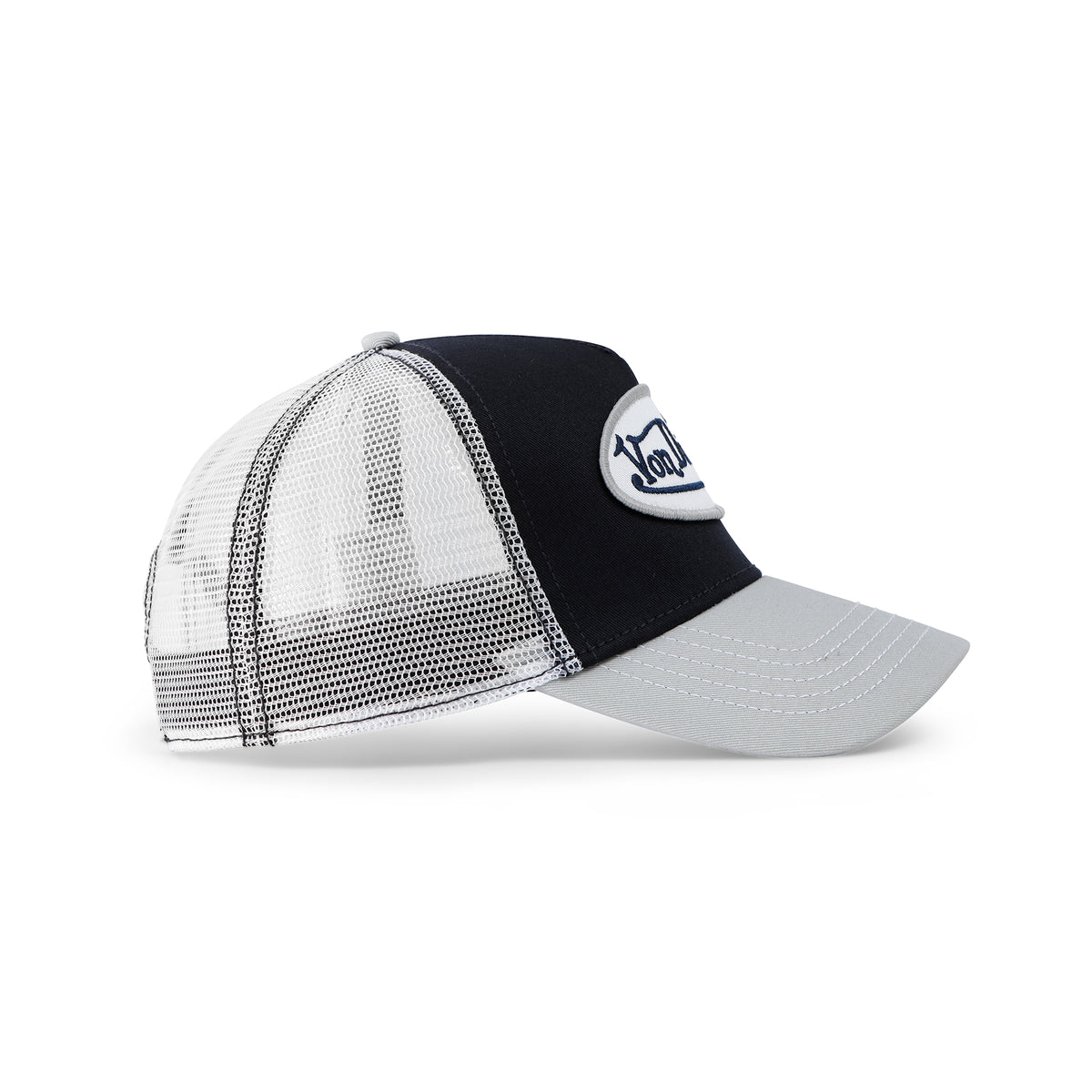 Navy with Silver Trucker Hat