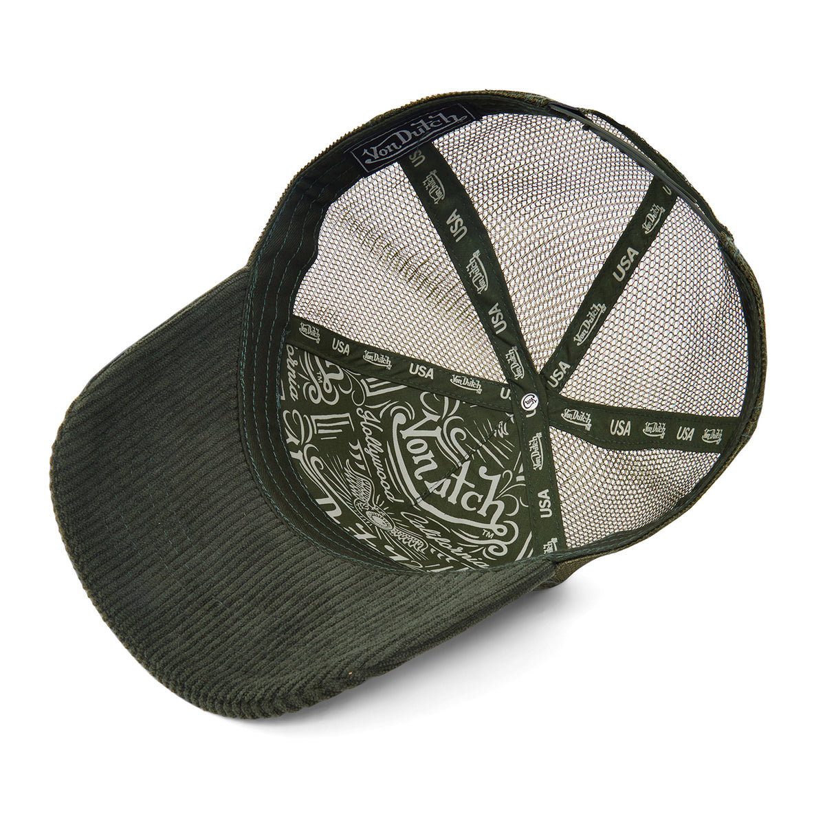 Olive Cordutch Trucker Hat