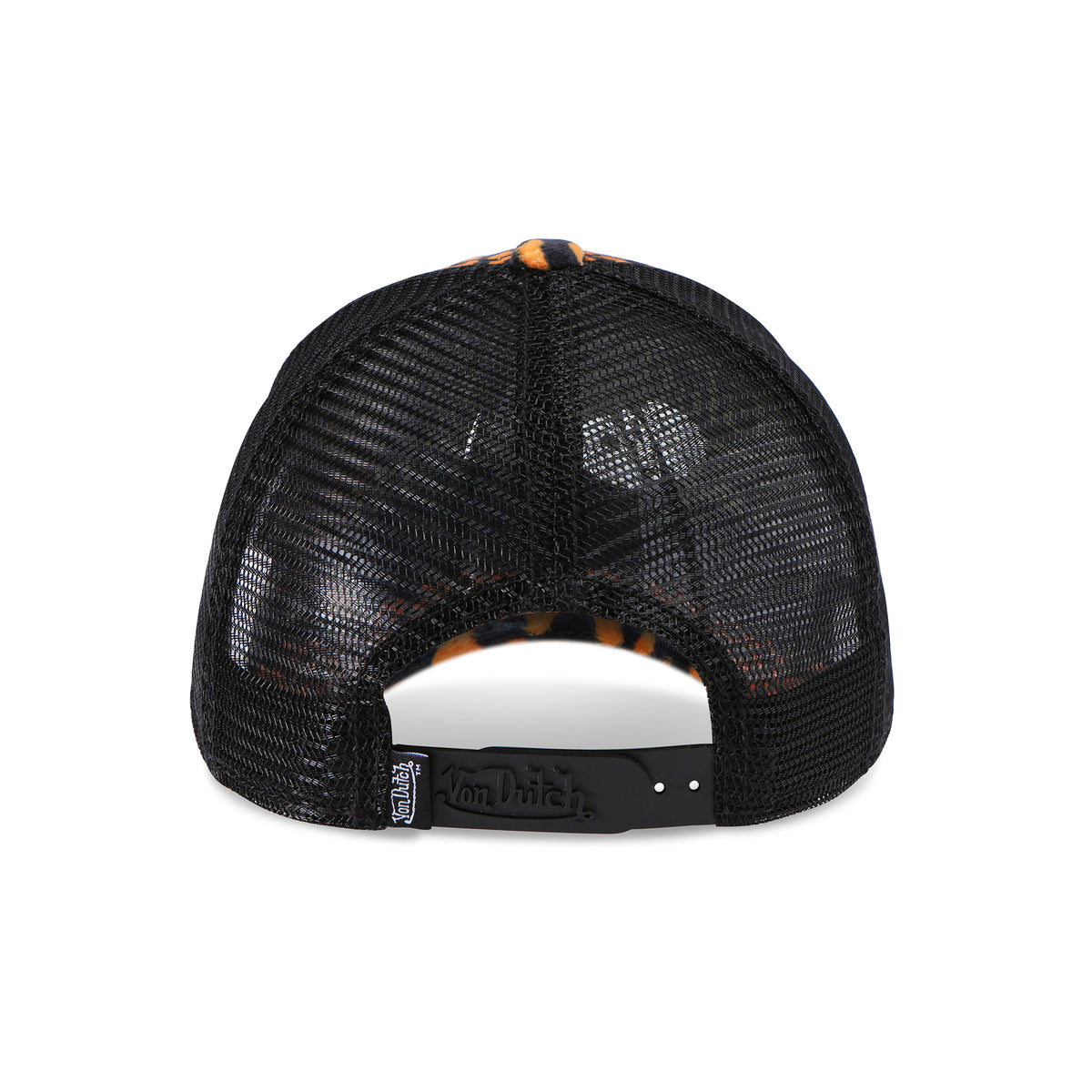 Orange Cheetah Velvet Trucker Hat