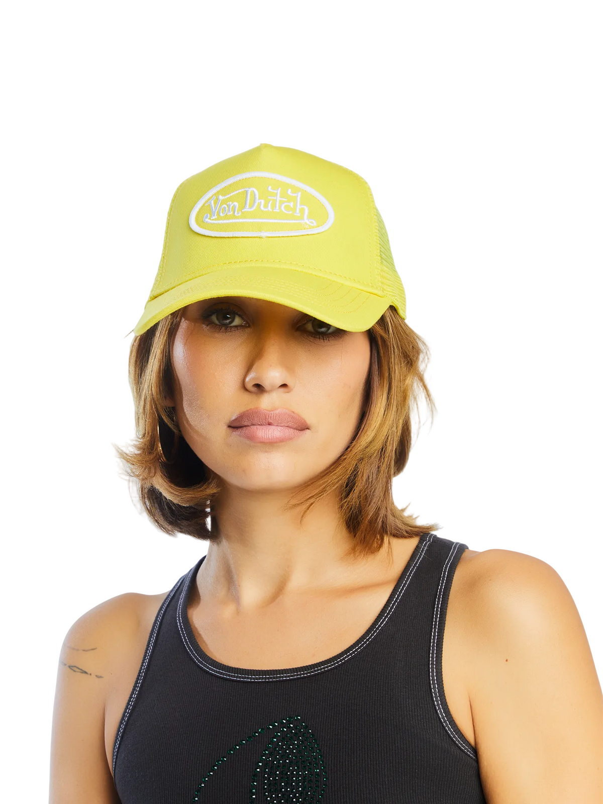 Yellow & White Trucker Hat