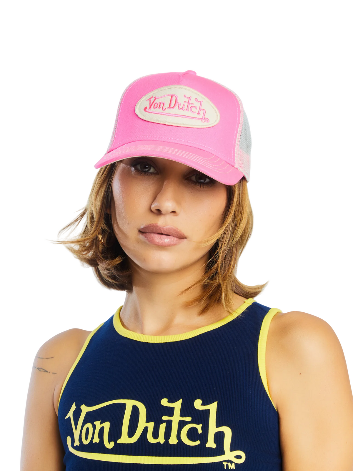 Pink & Grey Classic Trucker Hat