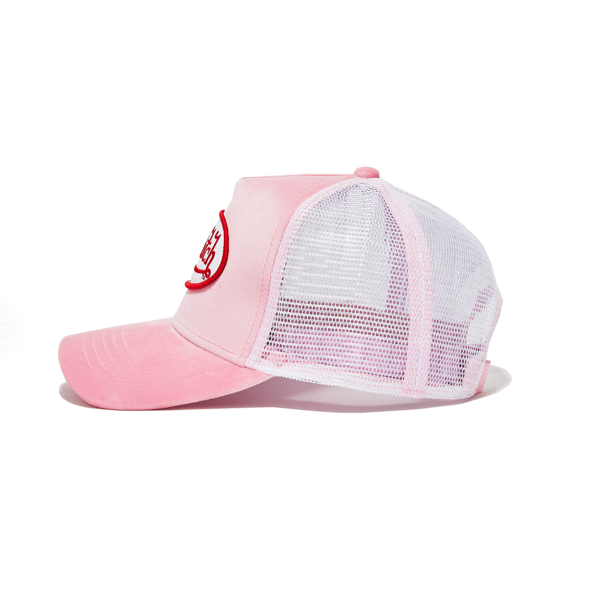 Pink Crush Velvet Trucker Hat