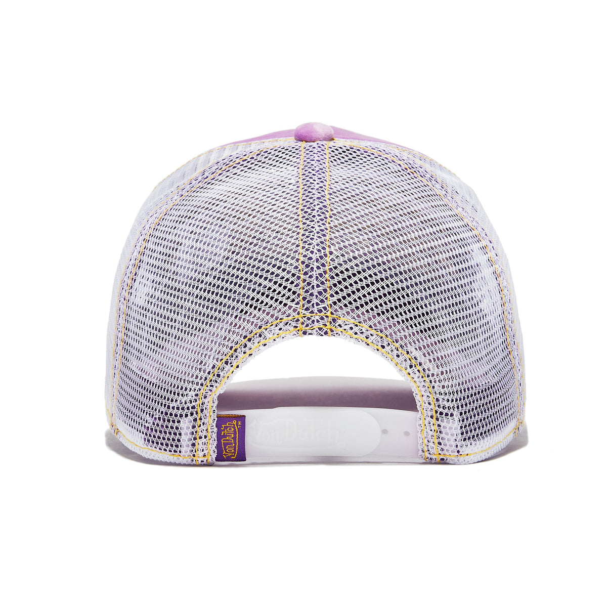 Purple Reverse Logo Velvet Trucker Hat