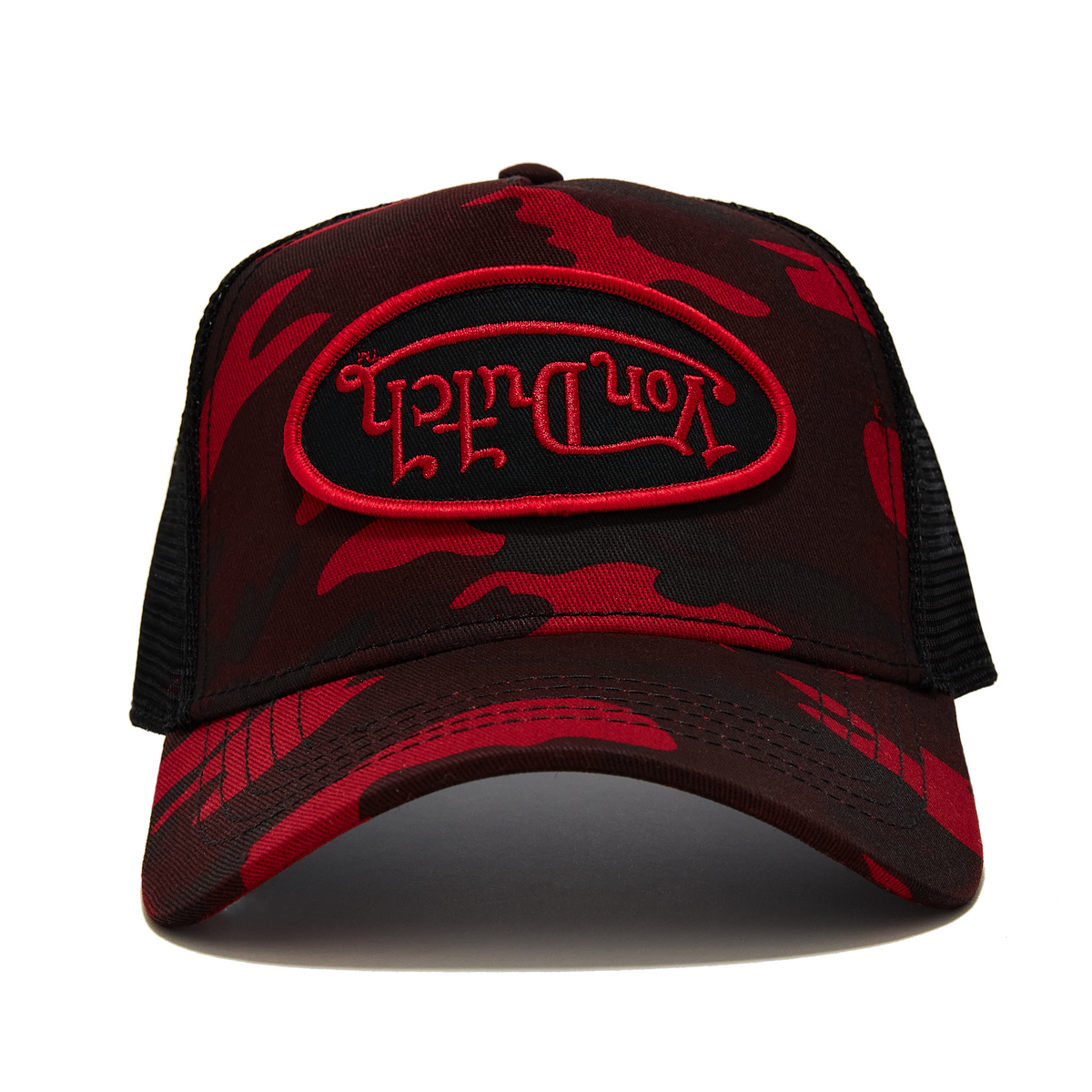 Red Rambo Camo Trucker Hat