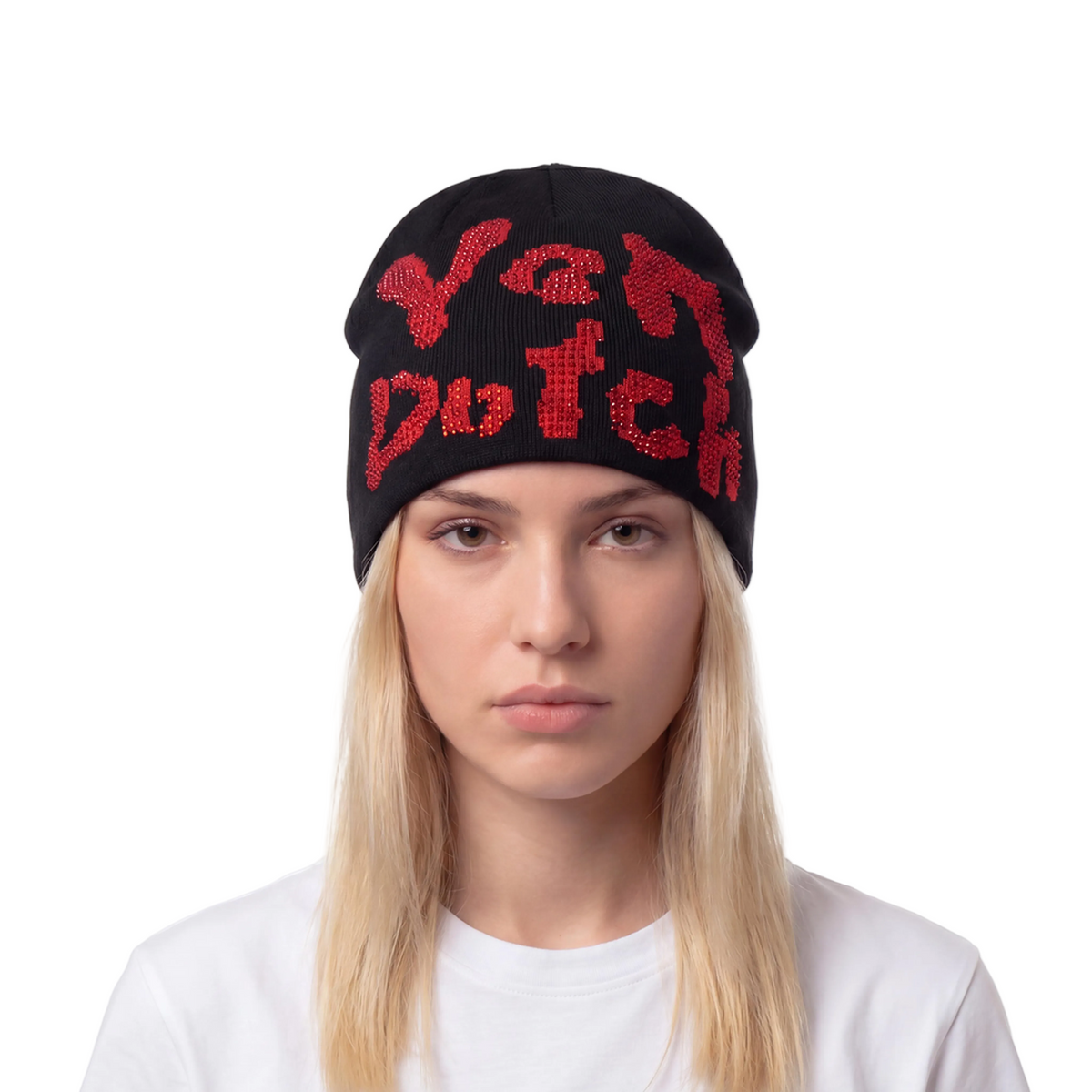 Rhinestone Cheetah Beanie
