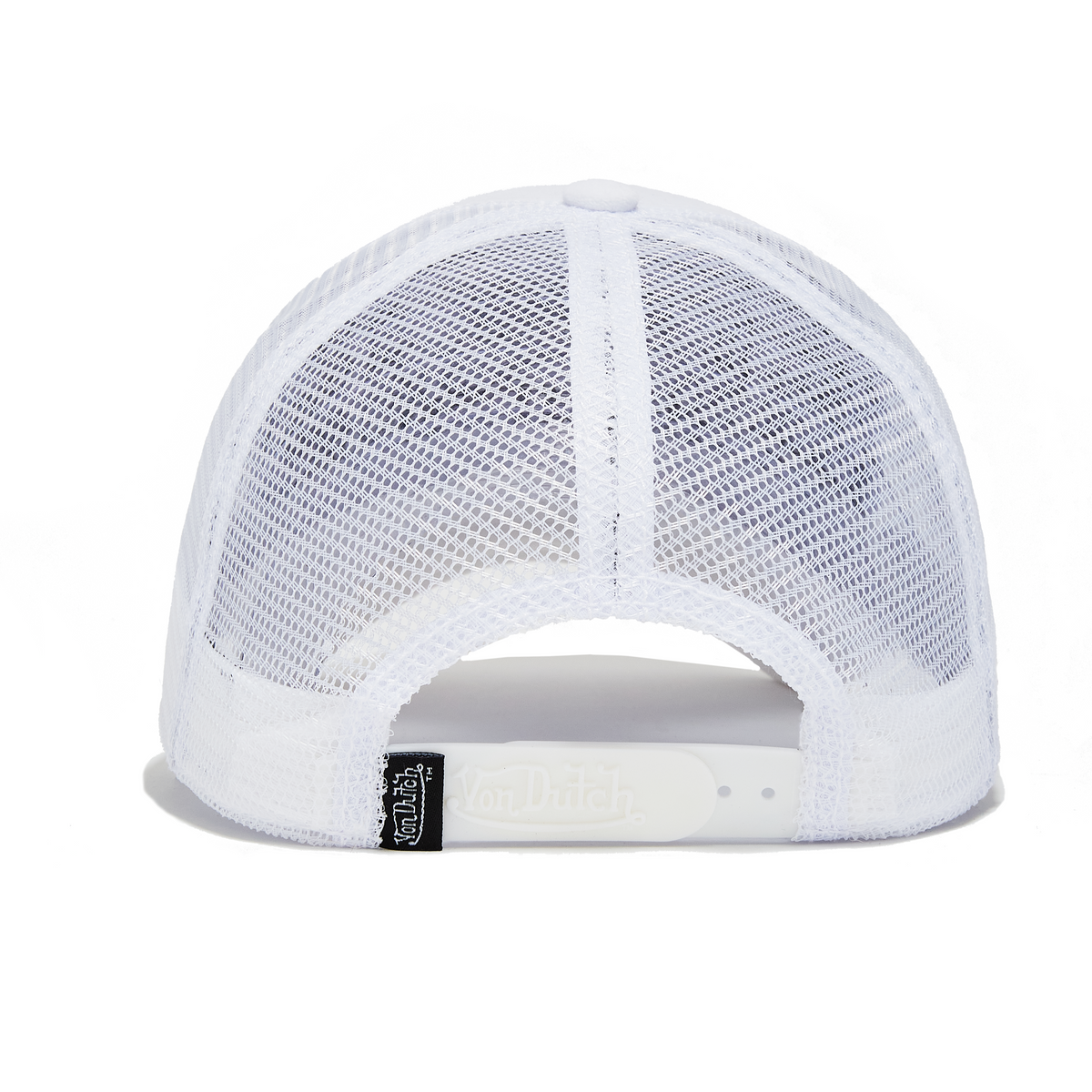 Von Dutch Triple White Velvet Trucker Hat