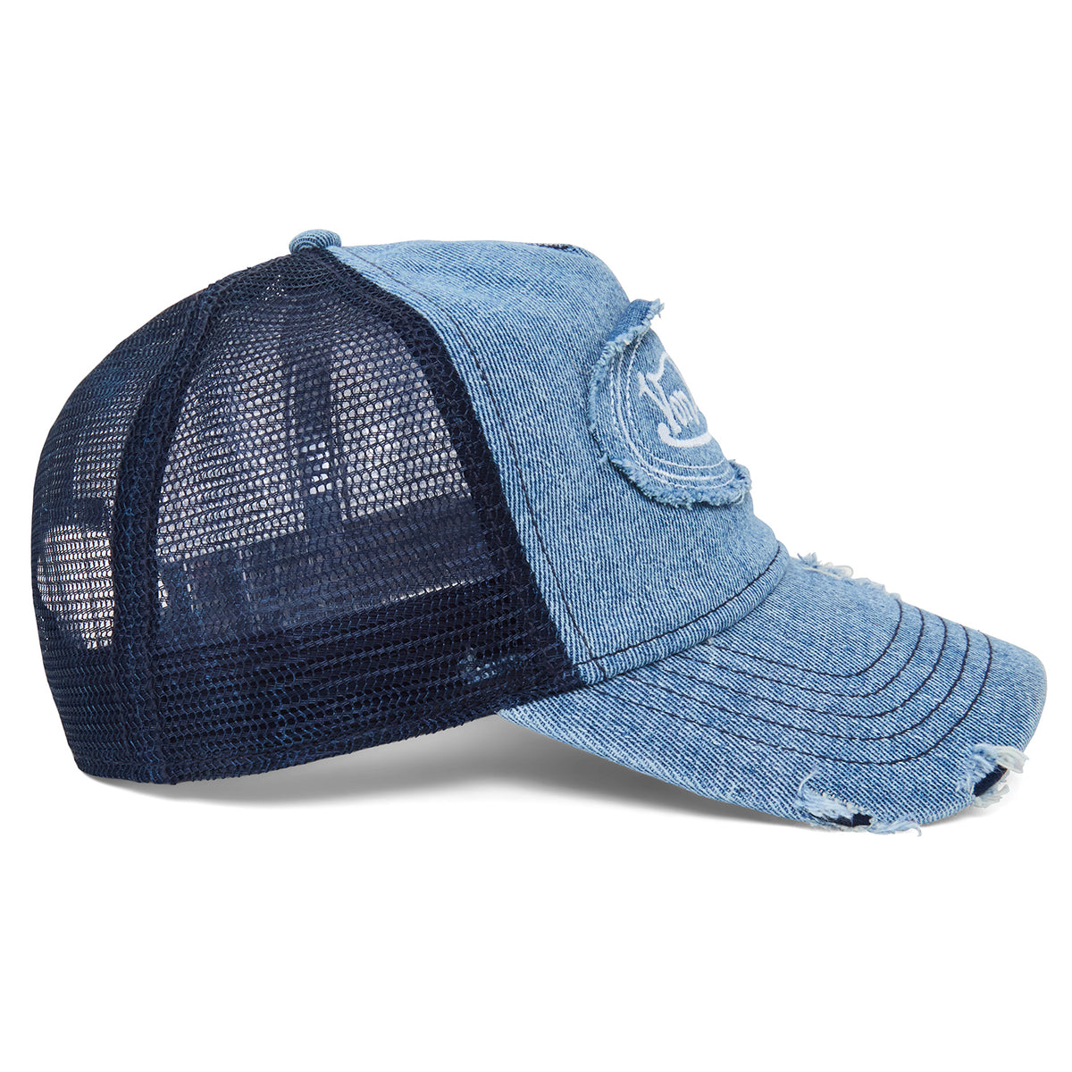 Blue Von Denim Trucker Hat