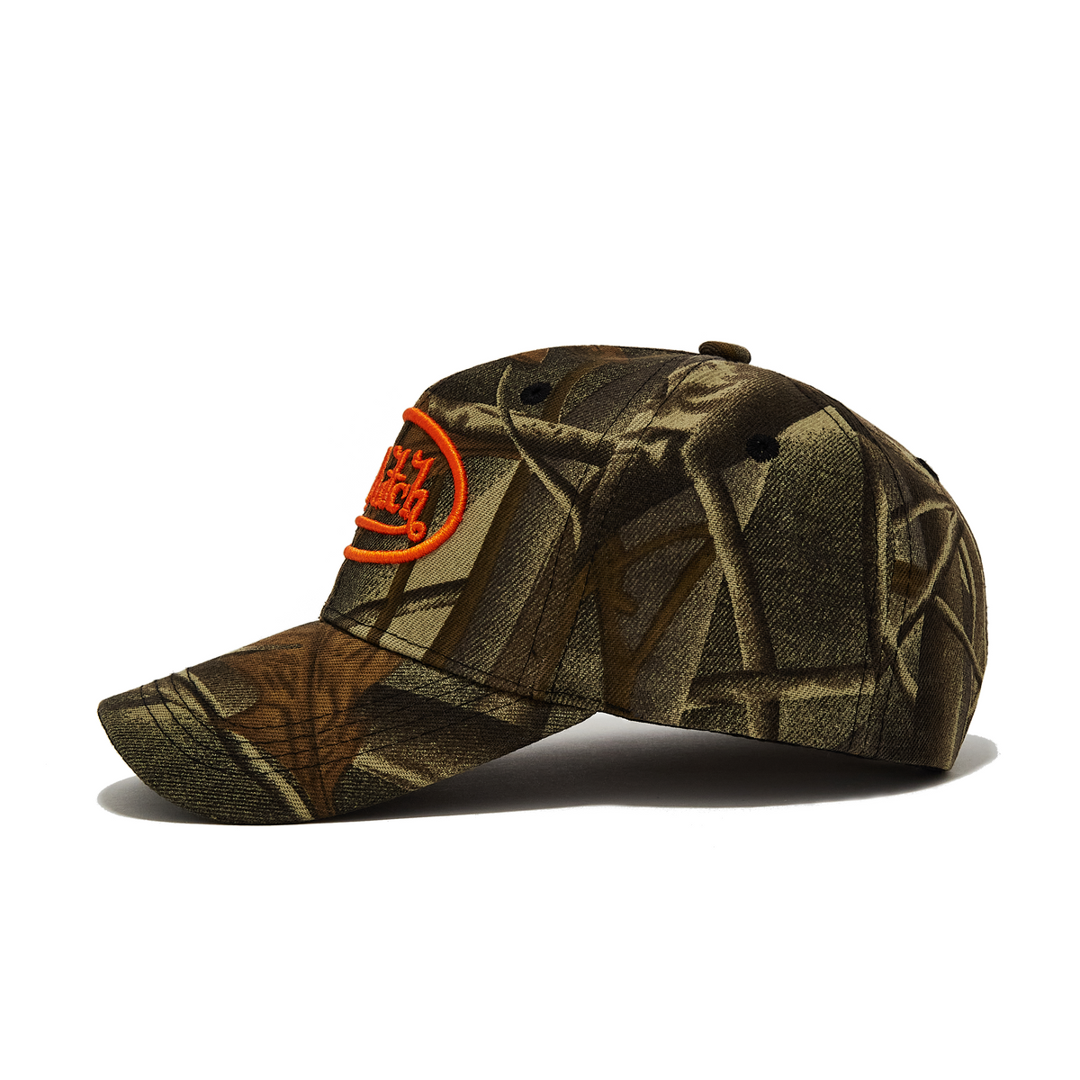 Orange Tree Camo Strapback Trucker Hat
