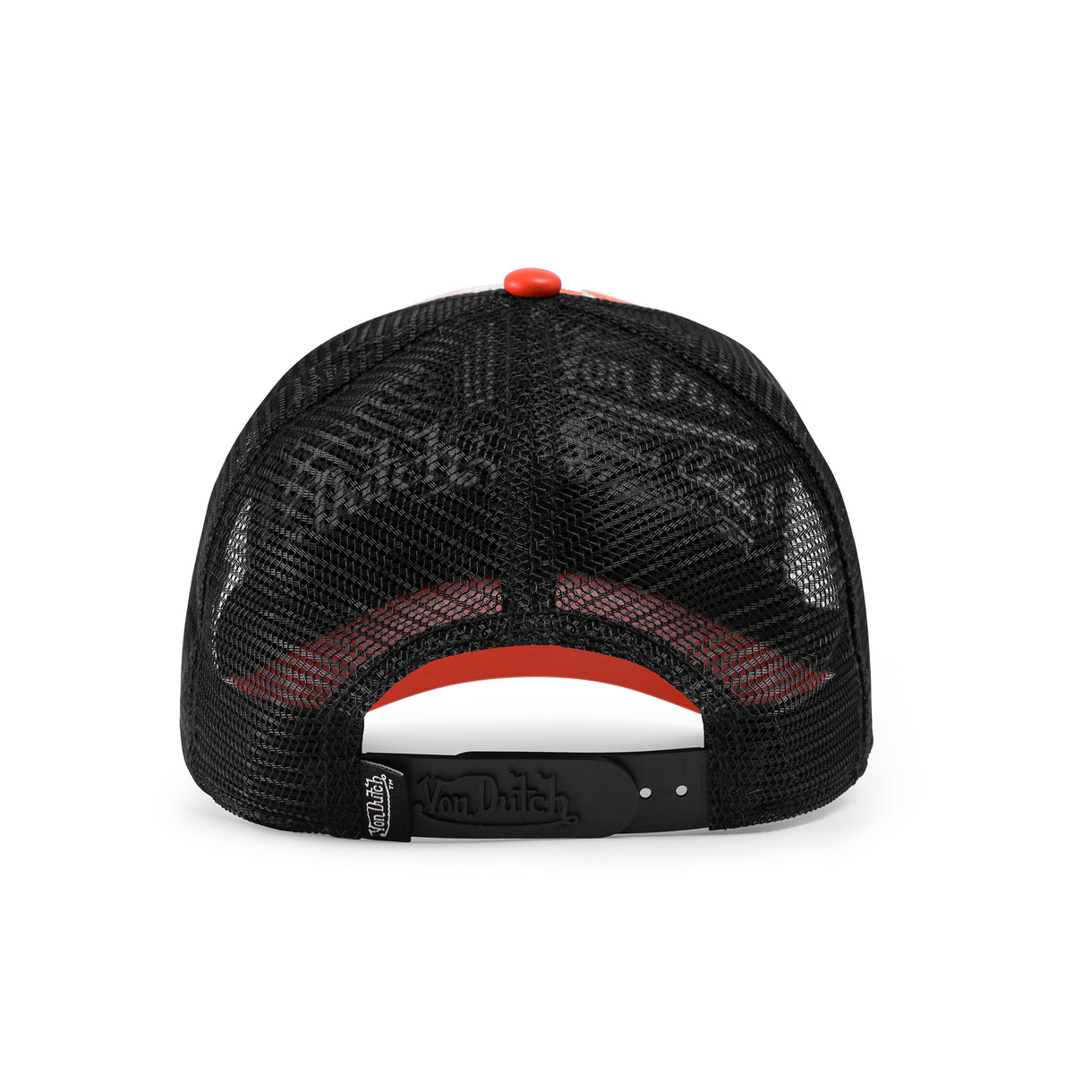 Vegan Pony Hair Trucker Hat -Orange Cow Print