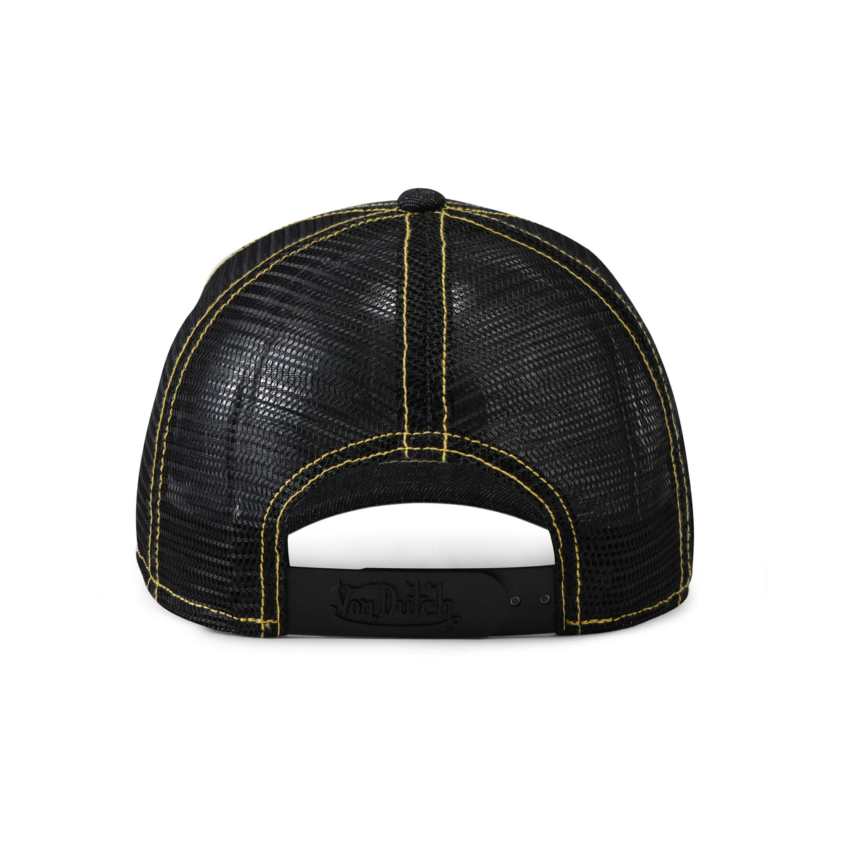 I.AM.GIA X VON DUTCH BLACK DENIM TRUCKER HAT