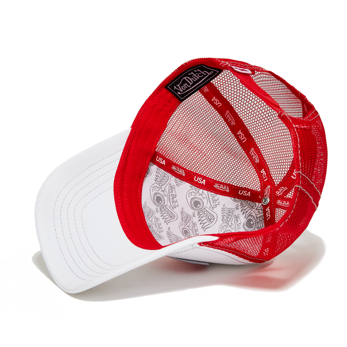 White & Red Trucker Hat