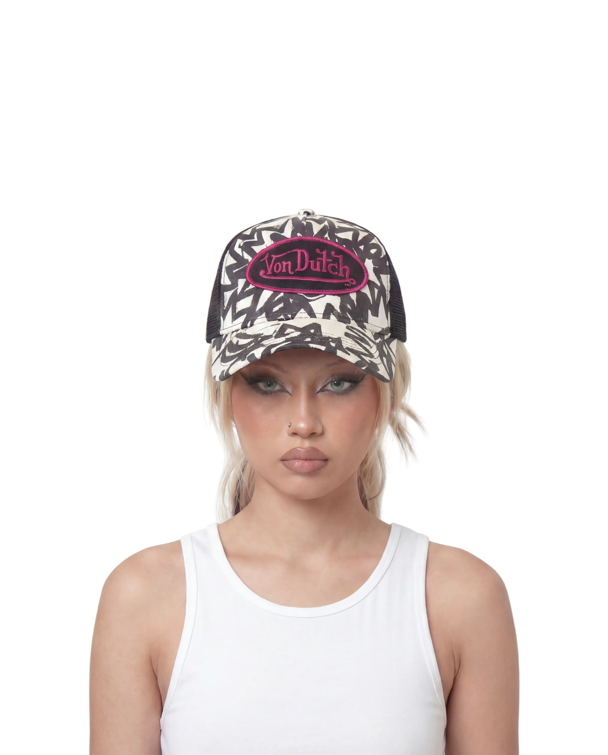 White Multi Trucker Hat