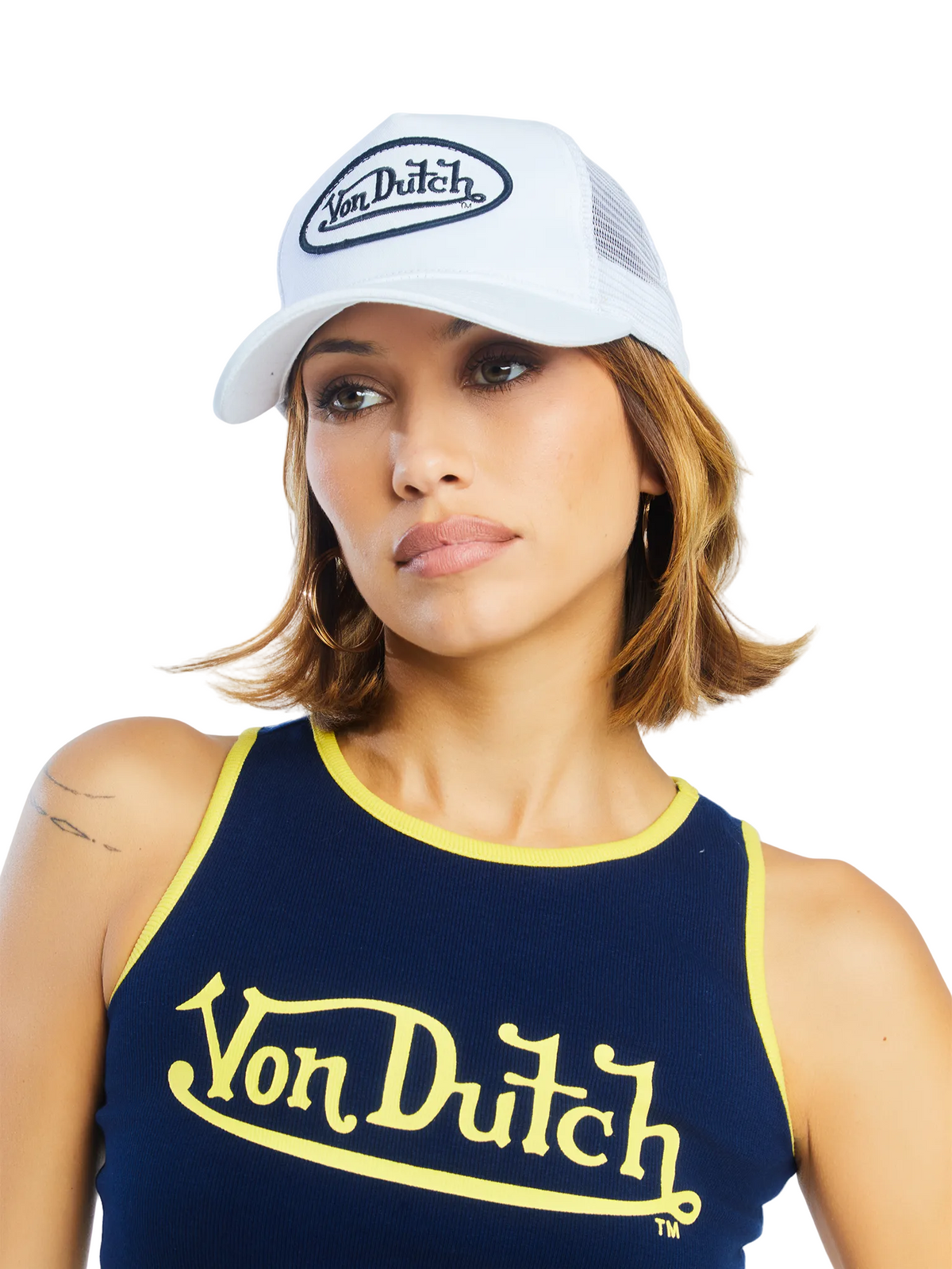 White & Black Classic Trucker Hat